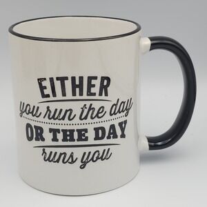 Business Motivation Mug Entrepreneur Gift Boss Day Office Either You Run The Day